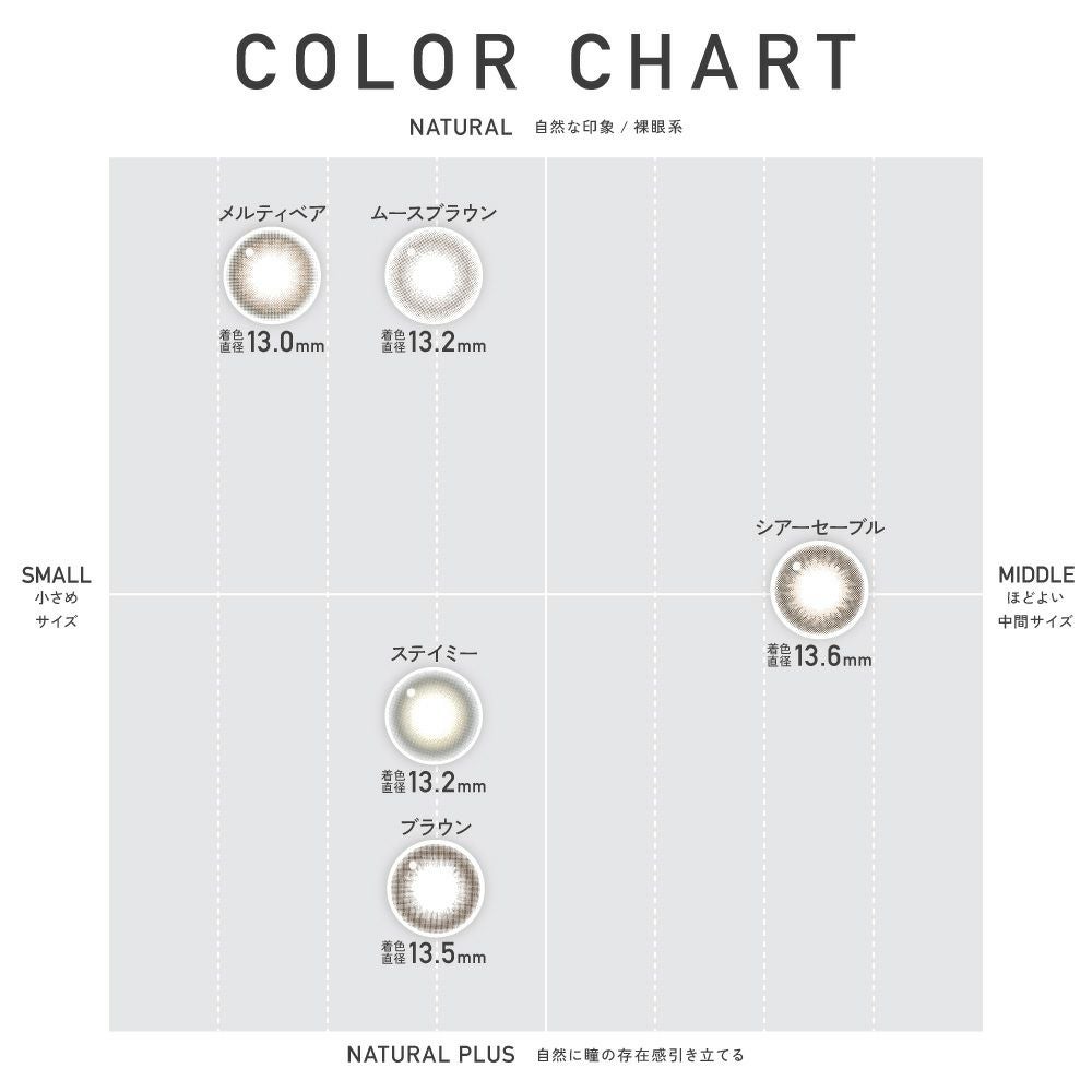 ReVIA TORIC 1day COLOR シアーセーブル 乱視用 10枚入り レヴィア