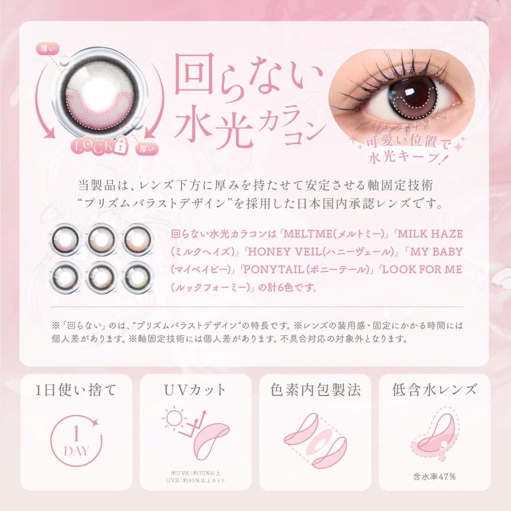 クリアな視界・UVカット・なめらかなフチ