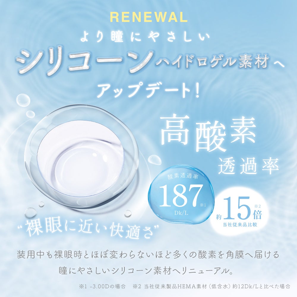 新素材のクリアコンタクト新登場
