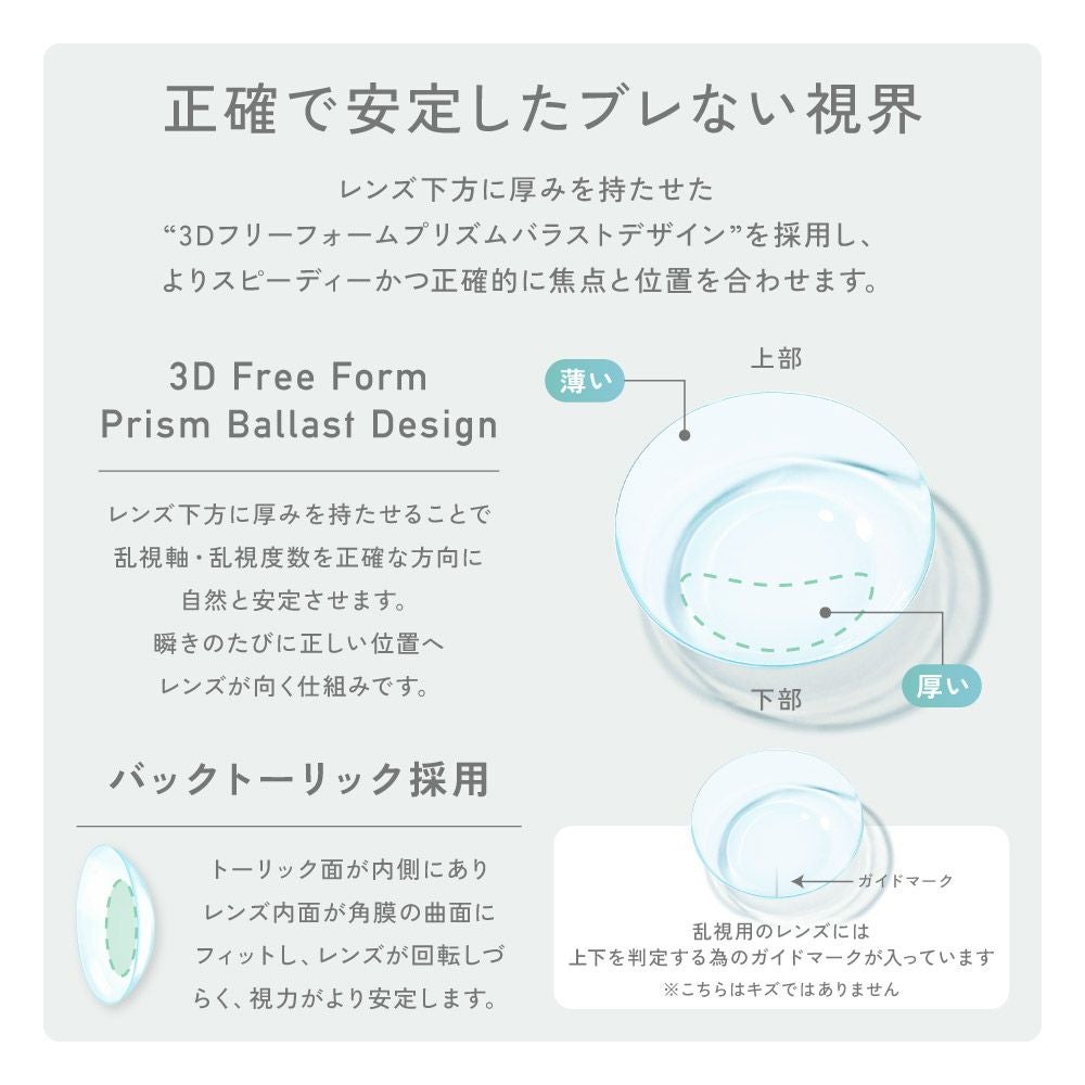 ReVIA CLEAR TORIC 1day レヴィア クリア 乱視用 ワンデー 30枚入り