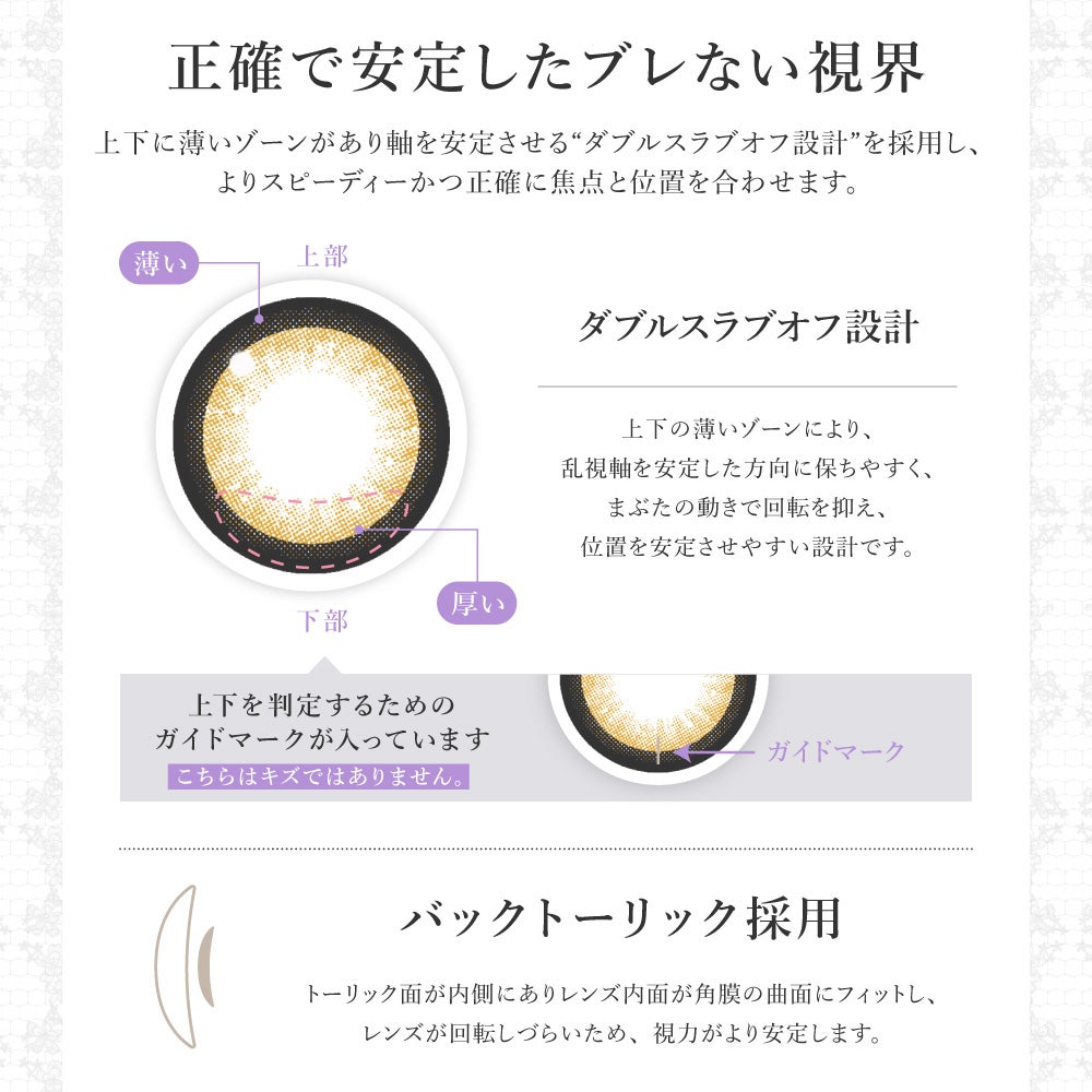 secret candymagic TORIC 1month バニラブラウン 乱視用 度あり 度なし